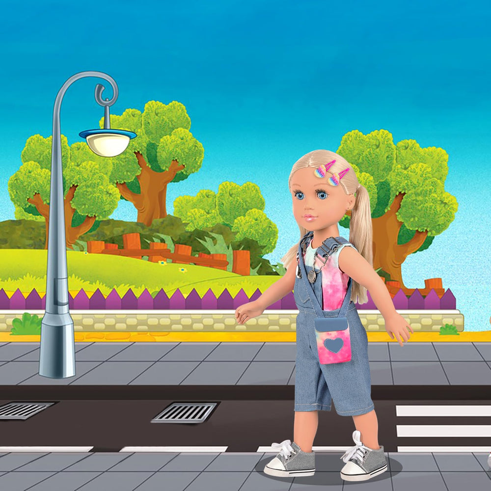Ecore Fun blue-eyed blonde doll sparks imaginative adventures.