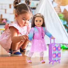 Ecore Fun doll overcoat, warm layer for seasonal styling.