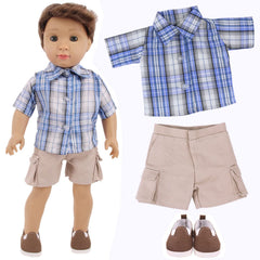 Ecore Fun plaid shirt outfit inspires imaginative storytelling through dress-up.