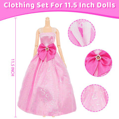 Ecore Fun slip and fashion dresses provide versatile outfits for daily doll fashion shows.