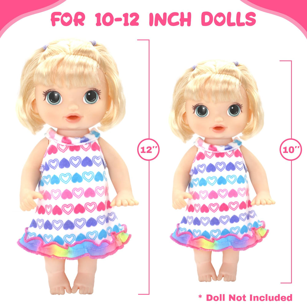 ECORELF jumpsuits offer quick changes and comfy fit for 10-12 inch dolls.