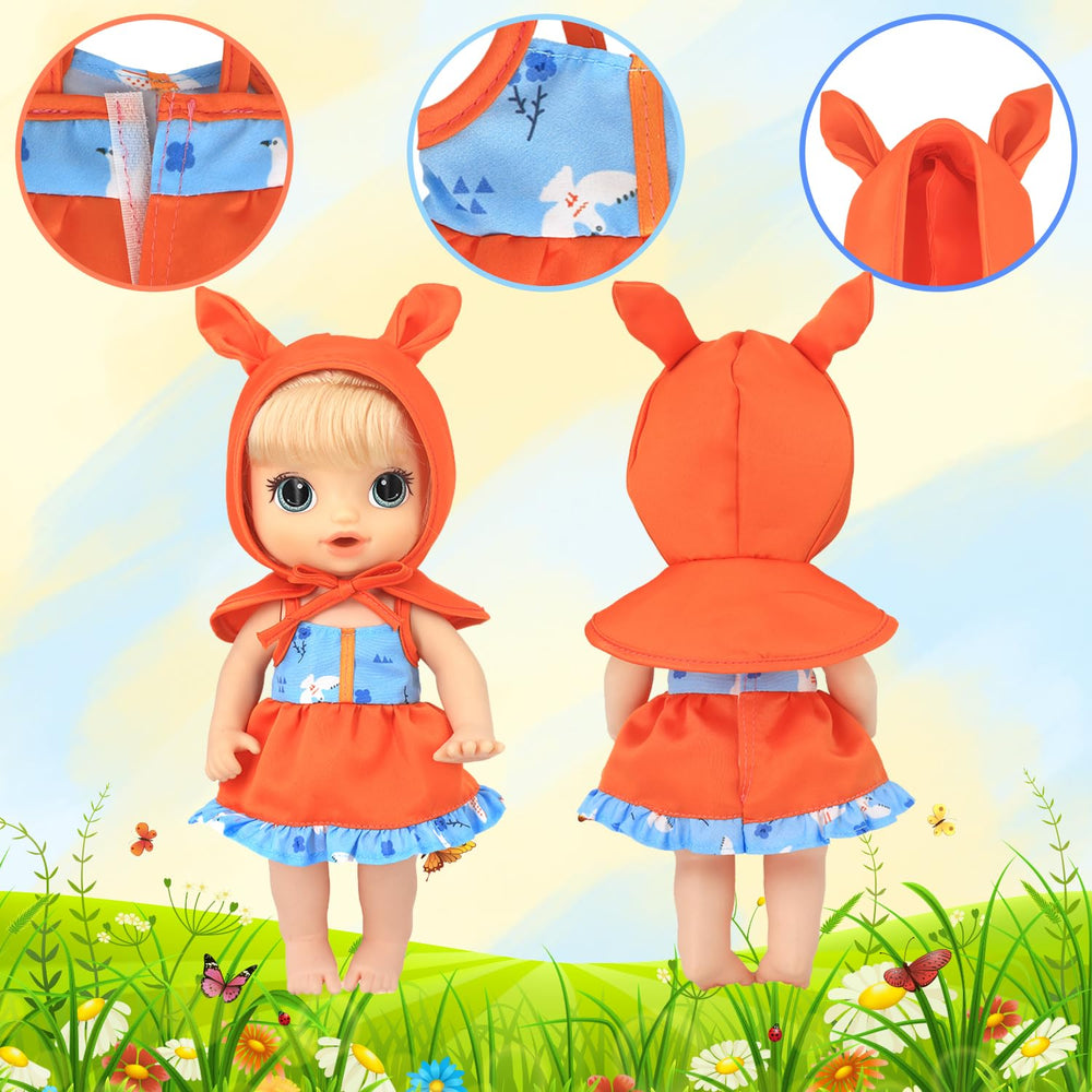 ECORELF Alive 12-inch doll clothes fit 10-12 inch dolls with comfortable cuts.