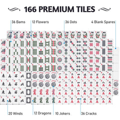 EdenRiver pushers and racks organize tiles for quick setup and play.