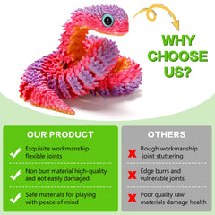 EDGRYJK 12-inch snake inspires imaginative play for kids and families.