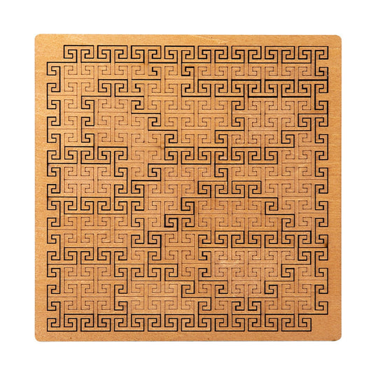 Edottbag Fractal Tray Puzzle piece 01 on a desk, inviting focused problem solving.