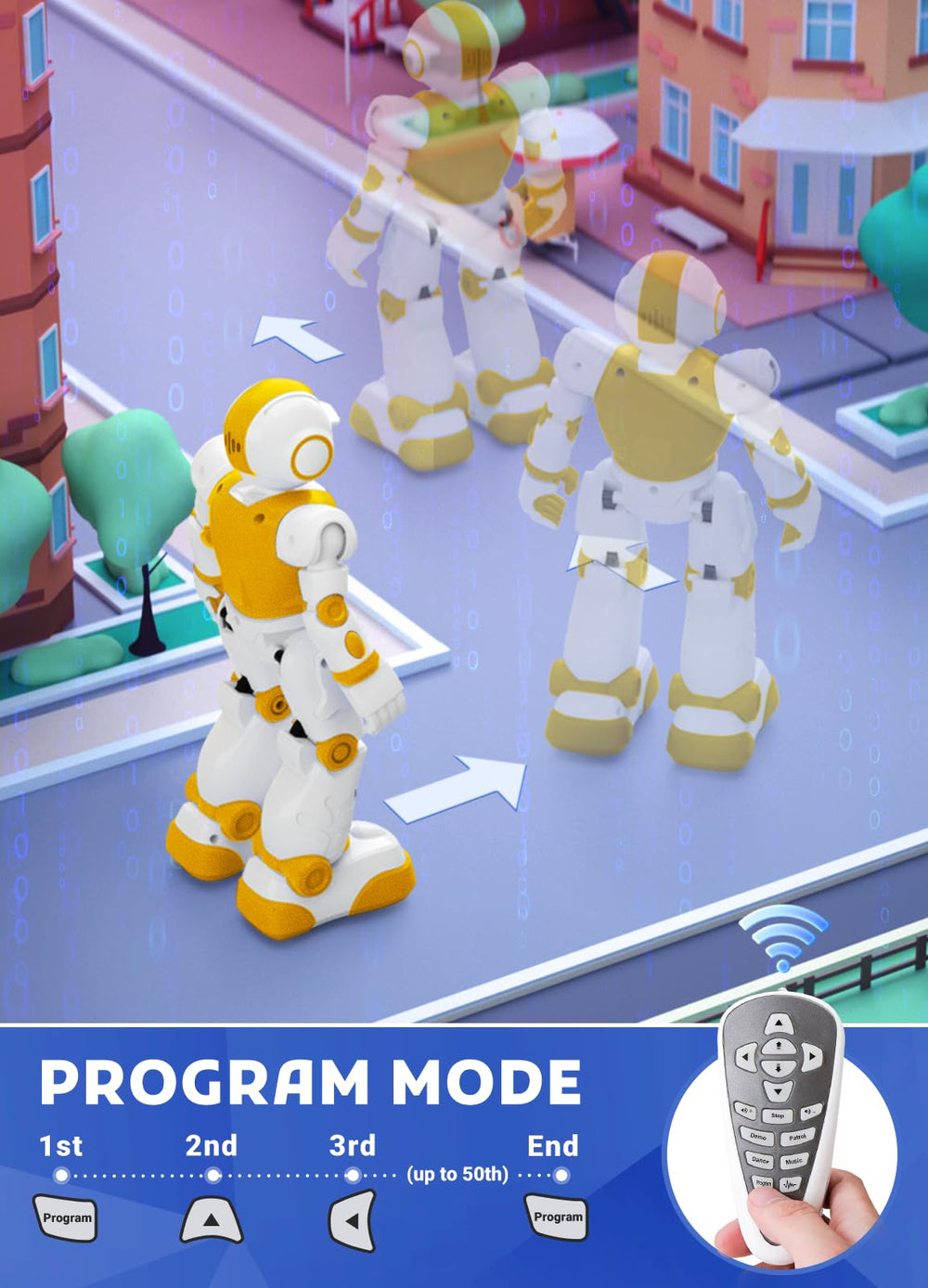 EduCuties robot toy dance action, encourages active and imaginative play
