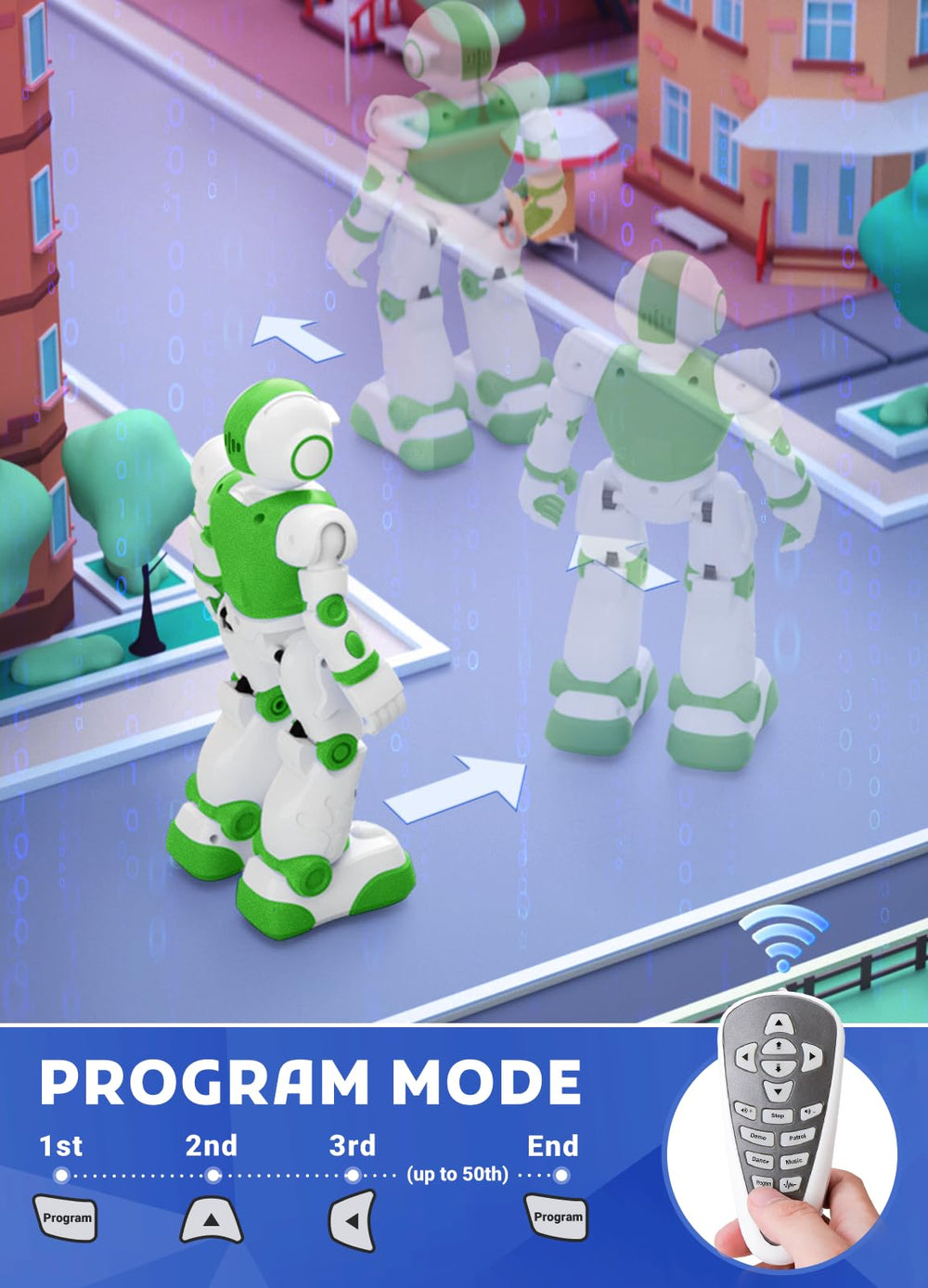 EduCuties robot toy dimensions 5.9 by 3.3 by 10.6 inches