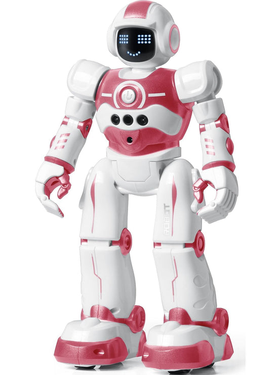 EduCuties pink robot toy dancing for kids' imaginative play