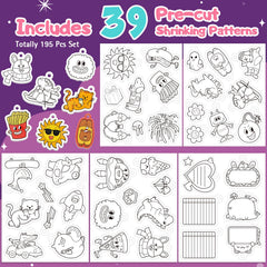 Edulok blank shrink plastic sheets ready for custom designs