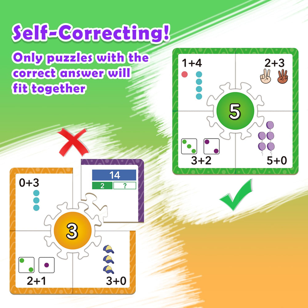 Edulok Math Games colorful illustrations help kids visualize quantities.