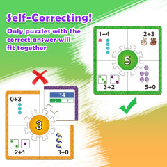 Edulok Math Games colorful illustrations help kids visualize quantities.