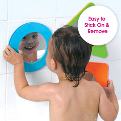Edushape shapes and colors mirror set foster color and shape recognition during bath time