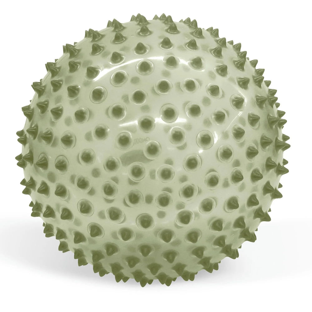 Edushape sensory ball features a built-in valve for quick reinflation.