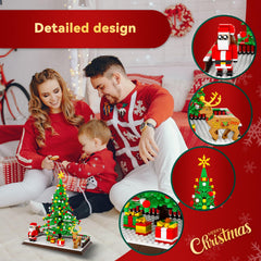 Eelexa Christmas tree assembled with color-bound instructions simplifies kid and adult crafting.
