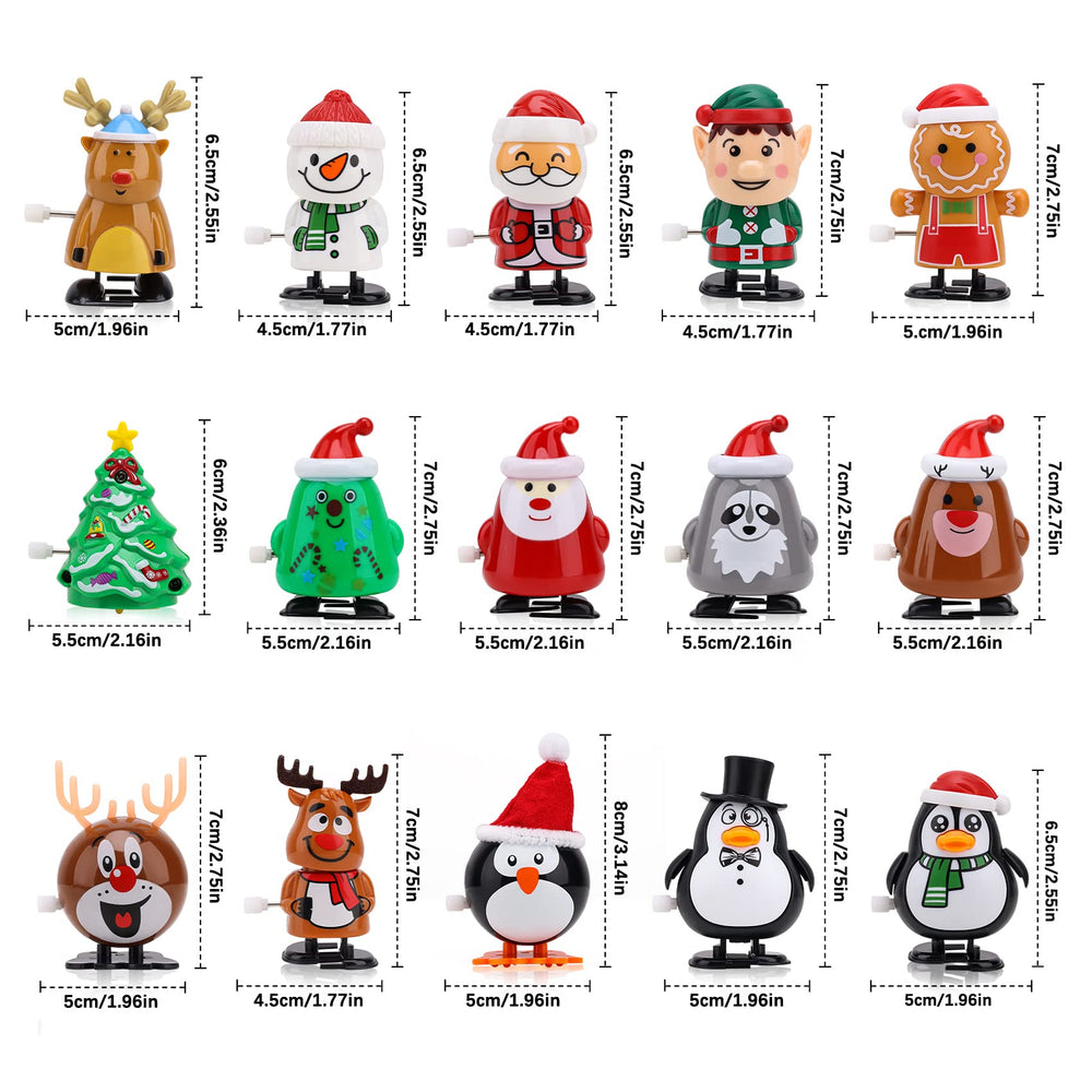 EEOCWF reindeer wind-up toy in motion for interactive holiday fun
