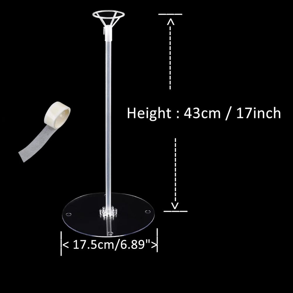 EFAY balloon sticks base closeup shows sturdy assembly for easy setup