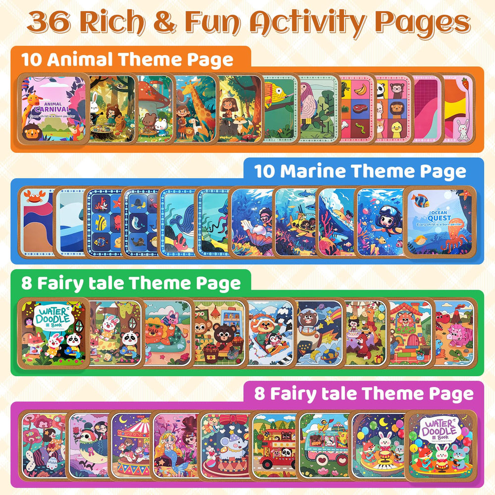 EFCRBS ocean-themed water painting page promotes color discovery with water-only painting