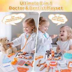 EFO SHM Dentist Play Set braces and retainers for relatable pretend dentistry.