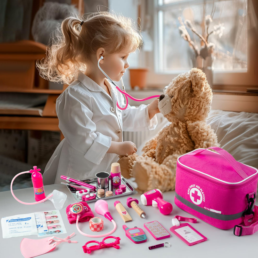 EFO SHM Doctor Kit storage tote bag keeps toys organized on the go.