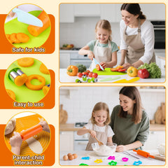 Foldable storage basket keeps all pieces neatly organized after playtime.