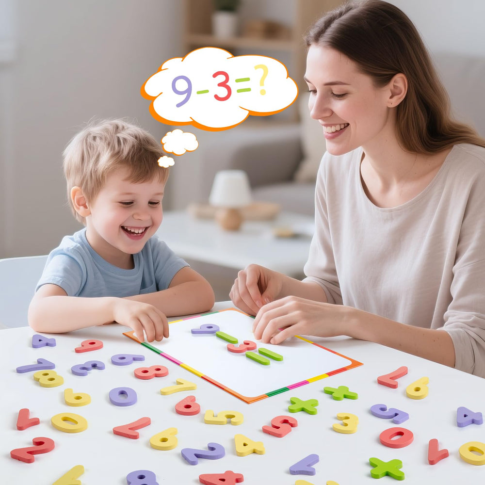 Numbers and symbols included in the EFO SHM set for basic math