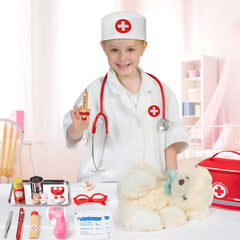 EFO SHM oxygen bottle and syringe set for realistic first aid pretend play.