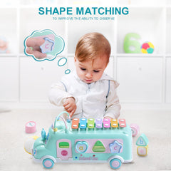 EFOSHM Bus toddler pulling play promotes mobility and balance.