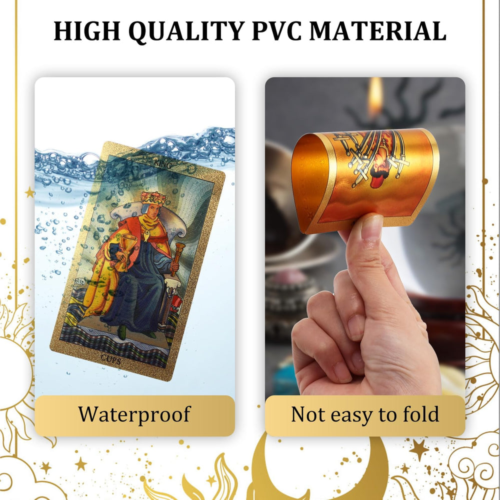 EGCUQ gold foil-pattern card backs add elegance and tactile appeal