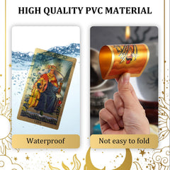 EGCUQ gold foil-pattern card backs add elegance and tactile appeal