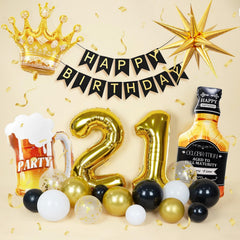 EHOIHEI black balloons add a dramatic, classy party vibe