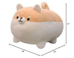 EHOTONG Shiba Inu plush pillow care tip for long-lasting softness