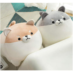 EHOTONG Shiba Inu plush pillow on sofa for cozy seating