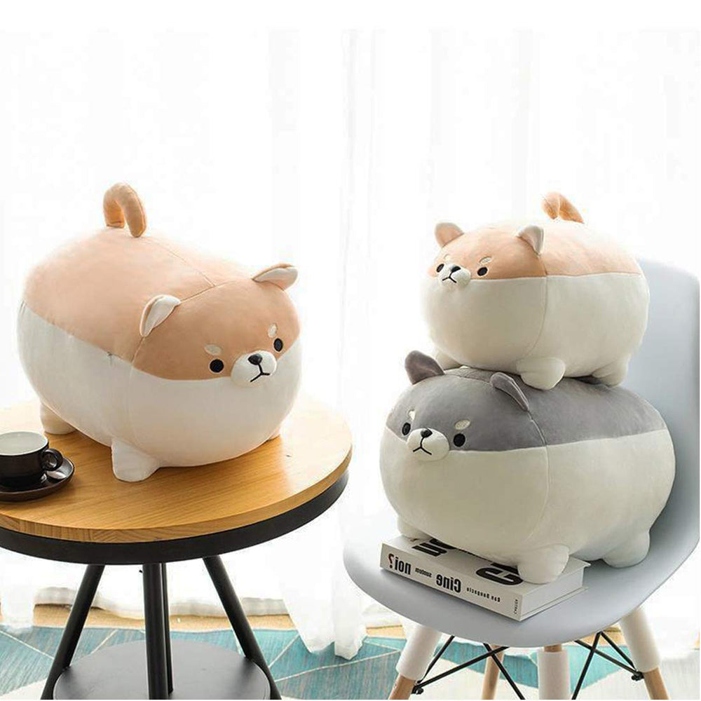 EHOTONG Shiba Inu plush pillow vacuum-packed ready to fluff
