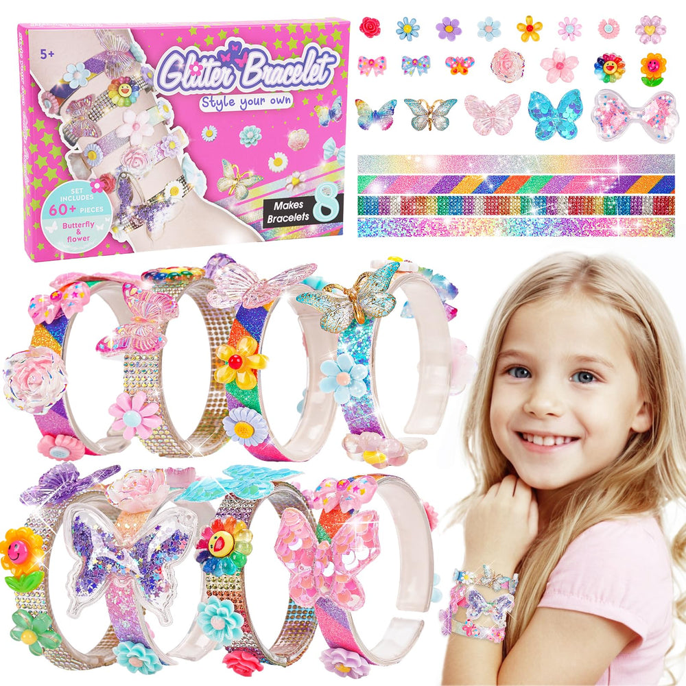 Eichhoo friendship bracelet kit with butterfly charms for creative jewelry making