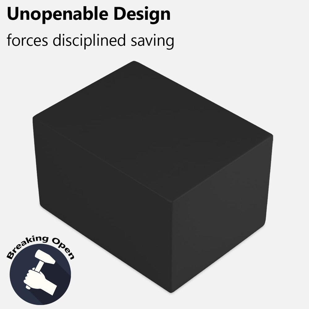 EIENHOSHI piggy bank closeup reveals destructive opening design that enforces discipline