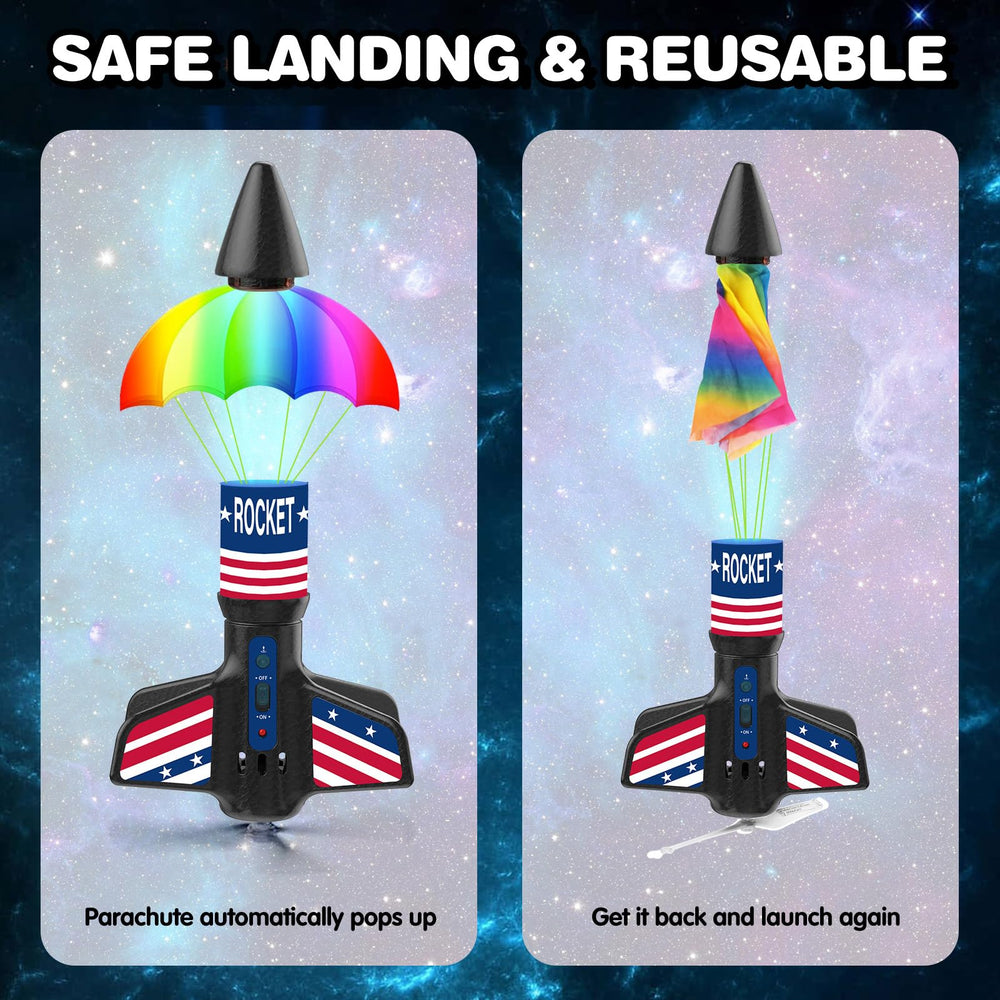 Eieymct rocket launcher delays lift-off by 3 seconds for safety.