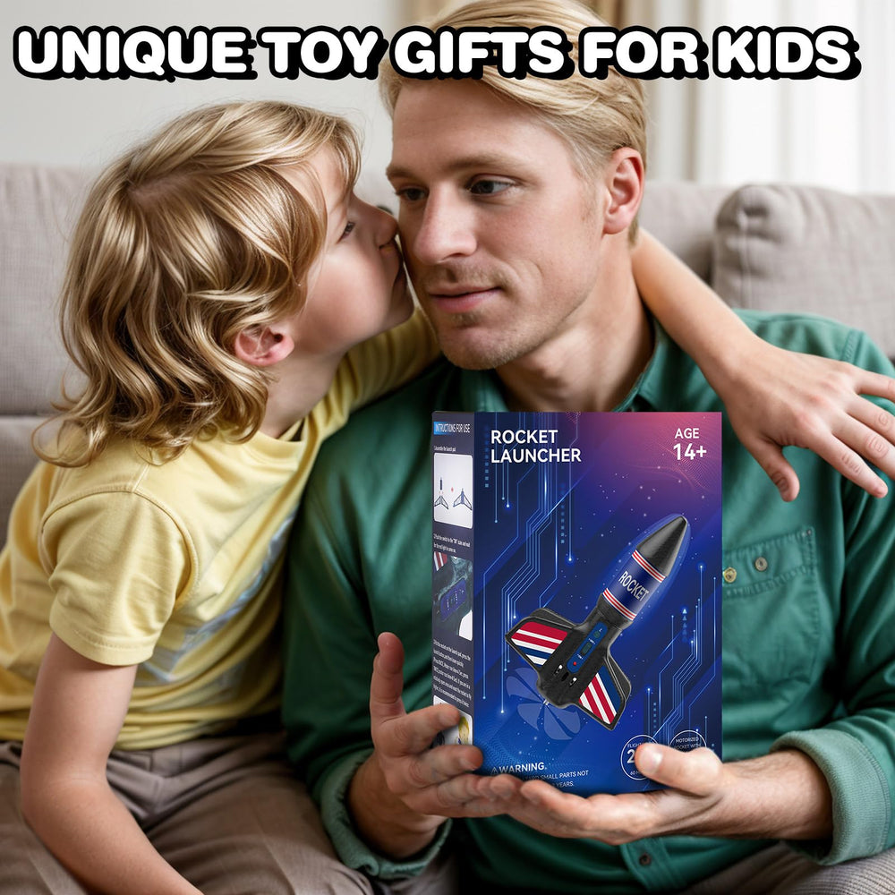 Eieymct rocket launcher combines science and play as an educational toy.