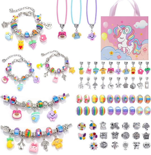 Eihatfif charm bracelet kit in a unicorn box for imaginative gifting.