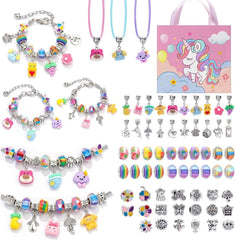 Eihatfif charm bracelet kit in a unicorn box for imaginative gifting.