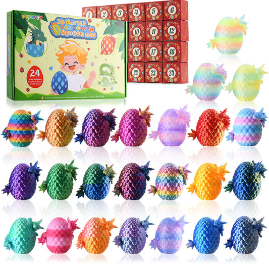 EIMONEY Easter Advent Calendar dragon eggs with 3D printed shells for Easter baskets