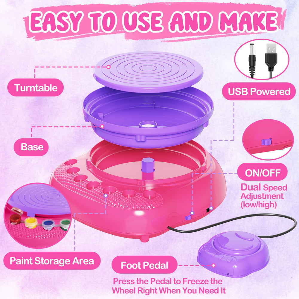 Einailvk pottery wheel removable turntable for easy cleanup