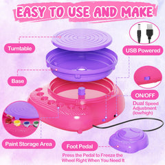 Einailvk pottery wheel removable turntable for easy cleanup