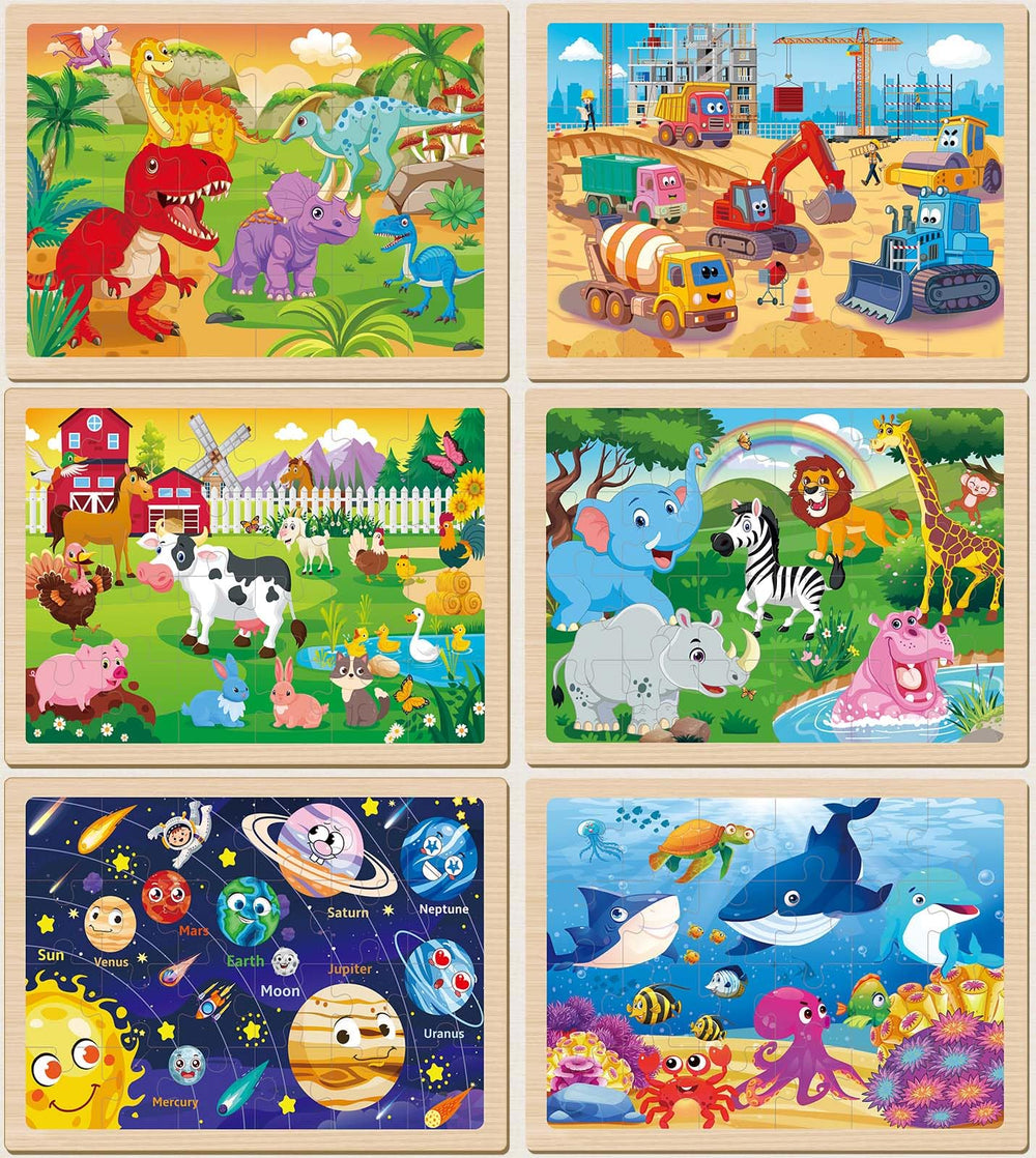 Eirenke wooden puzzle piece close-up shows easy-to-grip shapes for kids