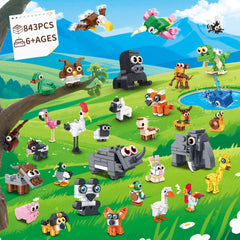 EITOLNR animal building blocks kit with quick assembly for party favors