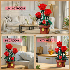 EITOLNR Building Kit Rose invites creative play and family bonding.