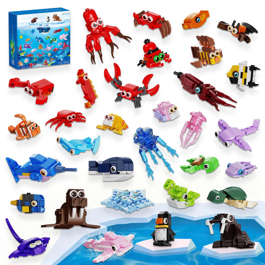 EITOLNR marine animals blocks assortment sparks imaginative play and learning.