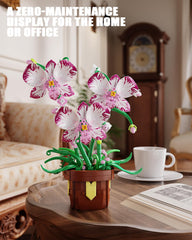 EITOLNR office desk orchid decor for a calming workspace.