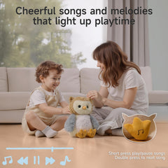 Ejog Pup Owl soft plush fabric provides comforting touch.