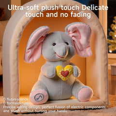 eJog Pup Peek a Boo Elephant buttons invite kids to trigger tunes