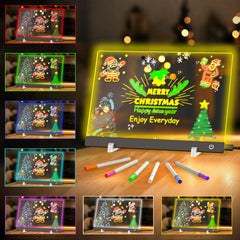 EKAREY 7-color LED drawing board glowing to spark creativity